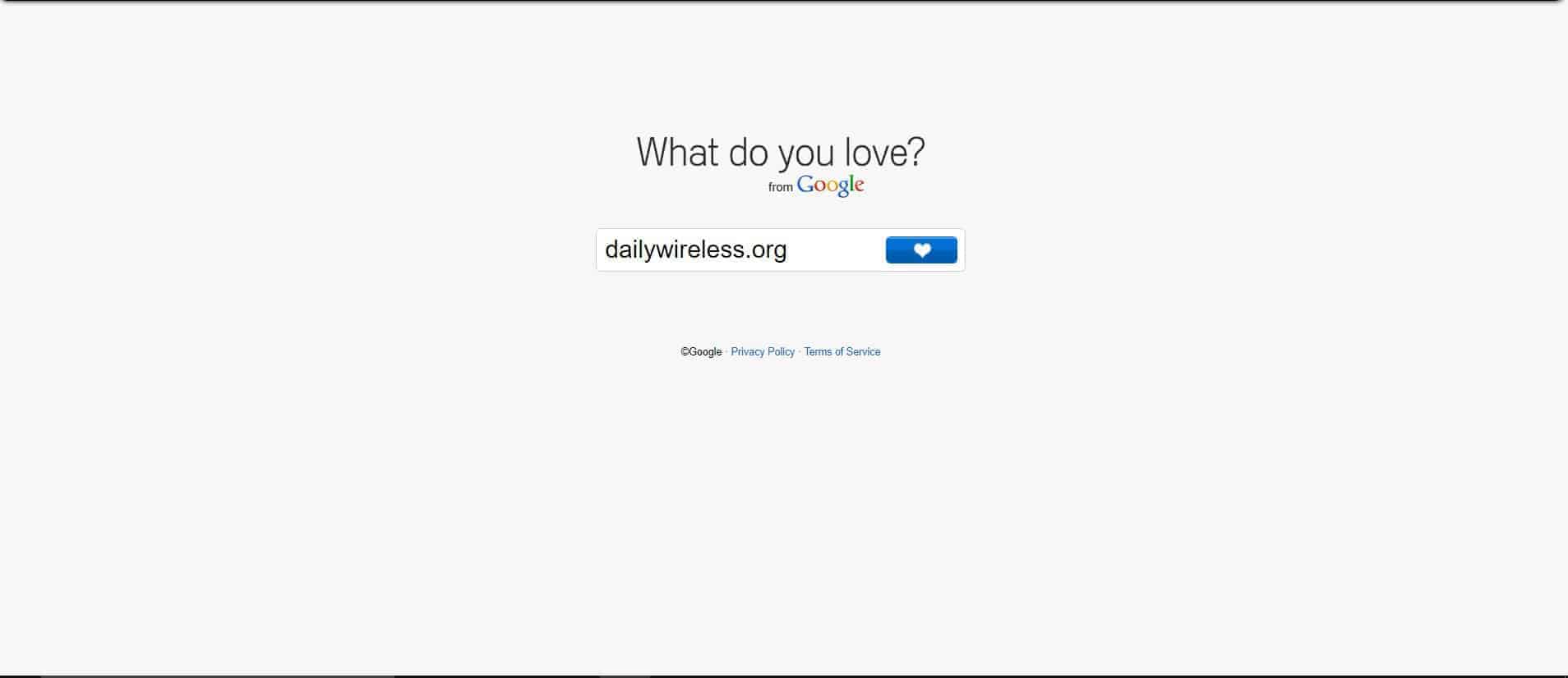 google what do you love